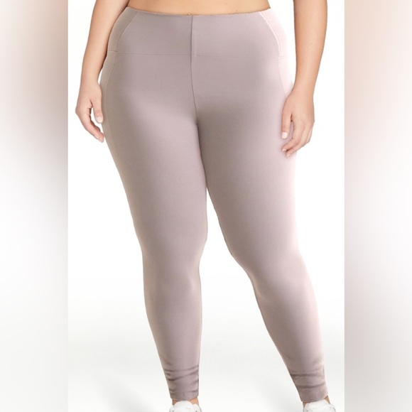 Avia Women's Taupe High-Waisted Leggings NWT - Picture 1 of 5